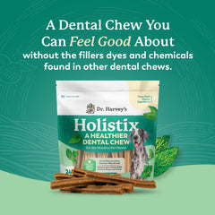 Close-up of Holistix chews showing oyster shell texture for gentle plaque control