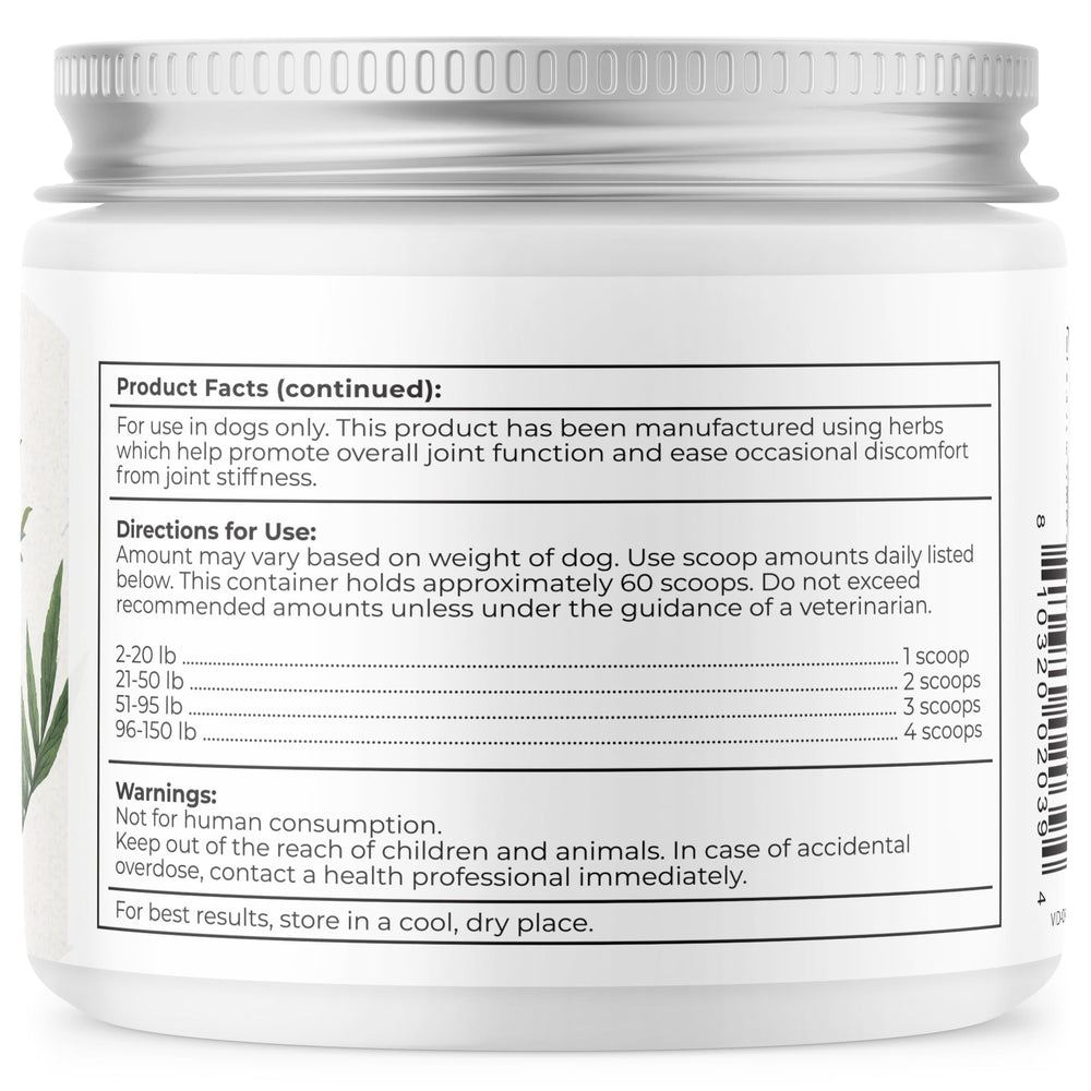 Dr. Harvey's Ortho-Flex packaging highlights no preservatives or artificial ingredients