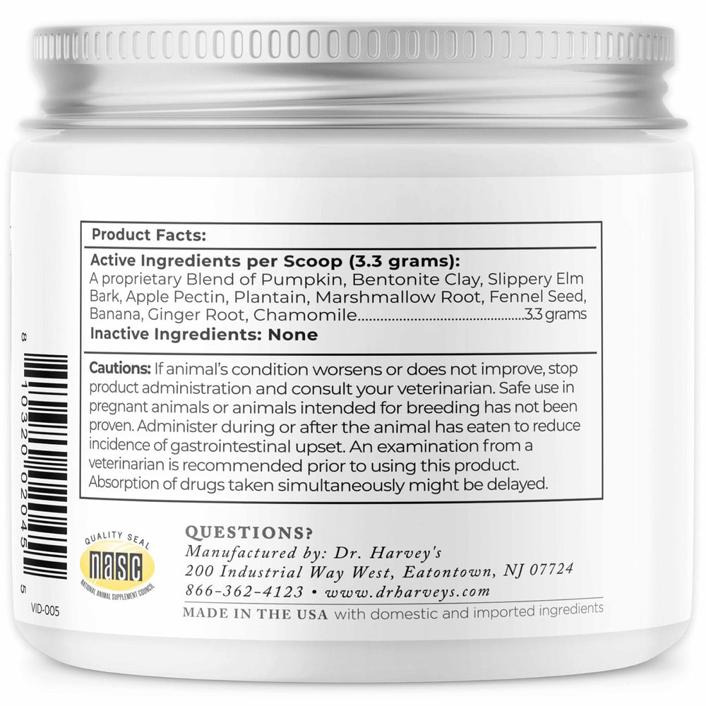 Dr. Harvey's Runs Be Done use with dog's meals for gentle digestion