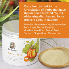 Dr. Harvey's Runs Be Done herbs blend with slippery elm and chamomile for digestion