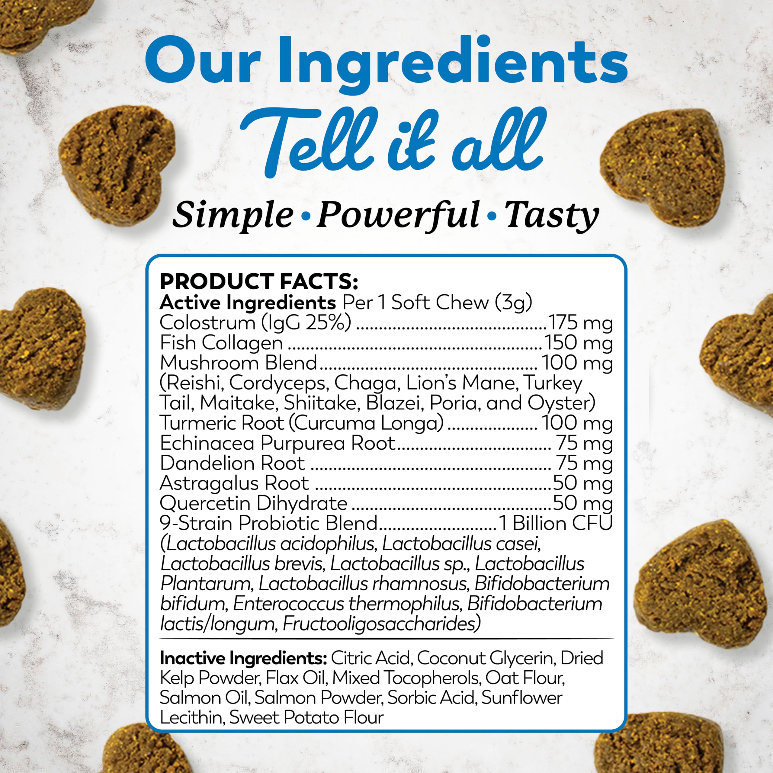 Dr. Harvey's soft chews texture close-up showing chewy, dog-friendly snack.