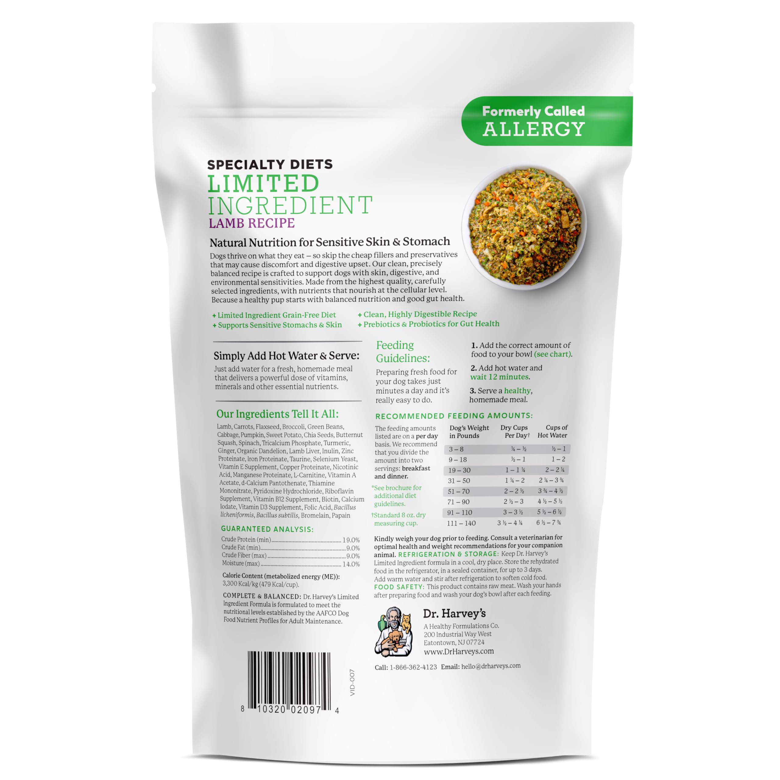 Ready-to-serve bowl image shows a wholesome, homemade-style meal prepared for your dog