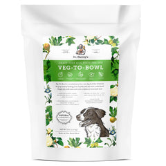 Dr. Harvey’s Veg-to-Bowl base mix bag showing grain-free ingredients for homemade meals