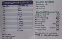 Dr. Marty Nature's Blend features varied meats, fish, and produce for a balanced protein mix.