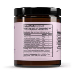 Dr. Mercola Bark & Whiskers Adrenal Support pouring from bottle during meals