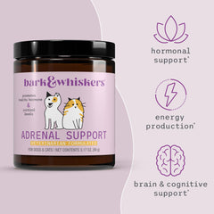 Pet enjoying beef liver flavor with Bark & Whiskers Adrenal Support