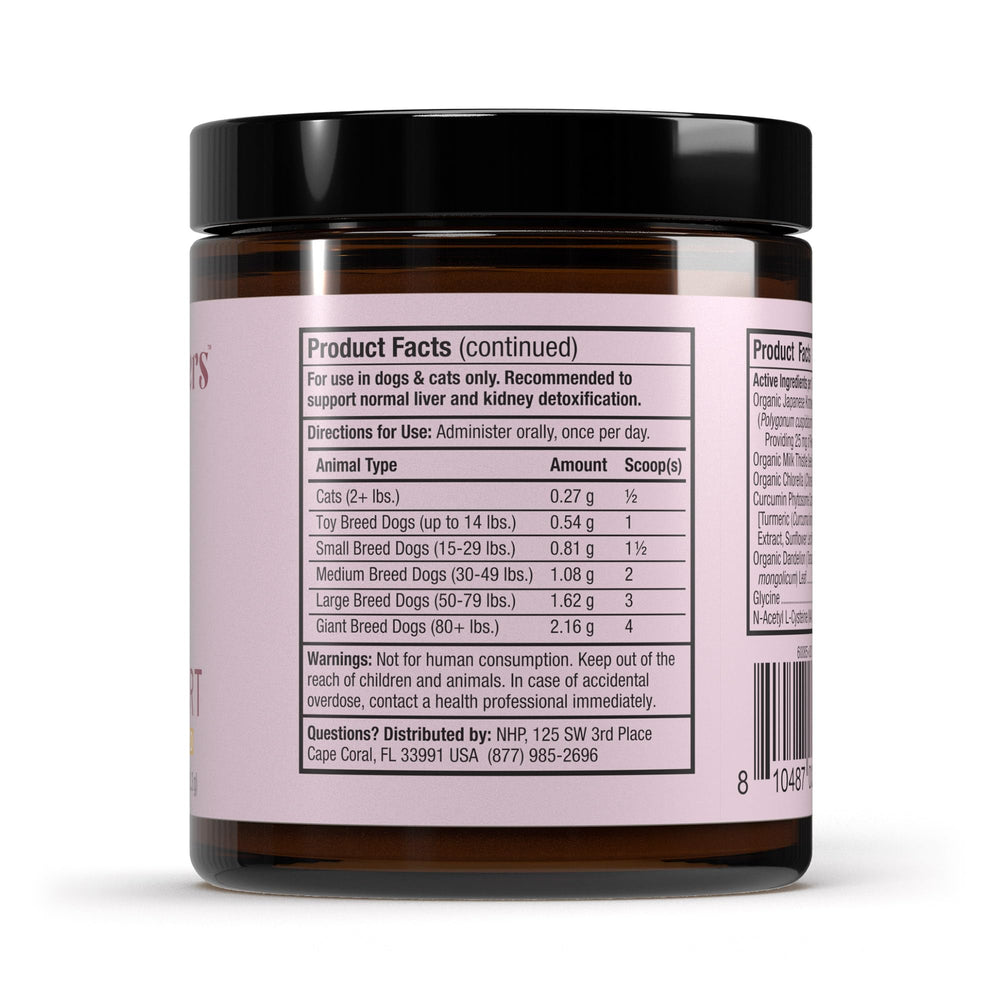 Dr. Mercola Bark & Whiskers detox powder pouring for daily routine