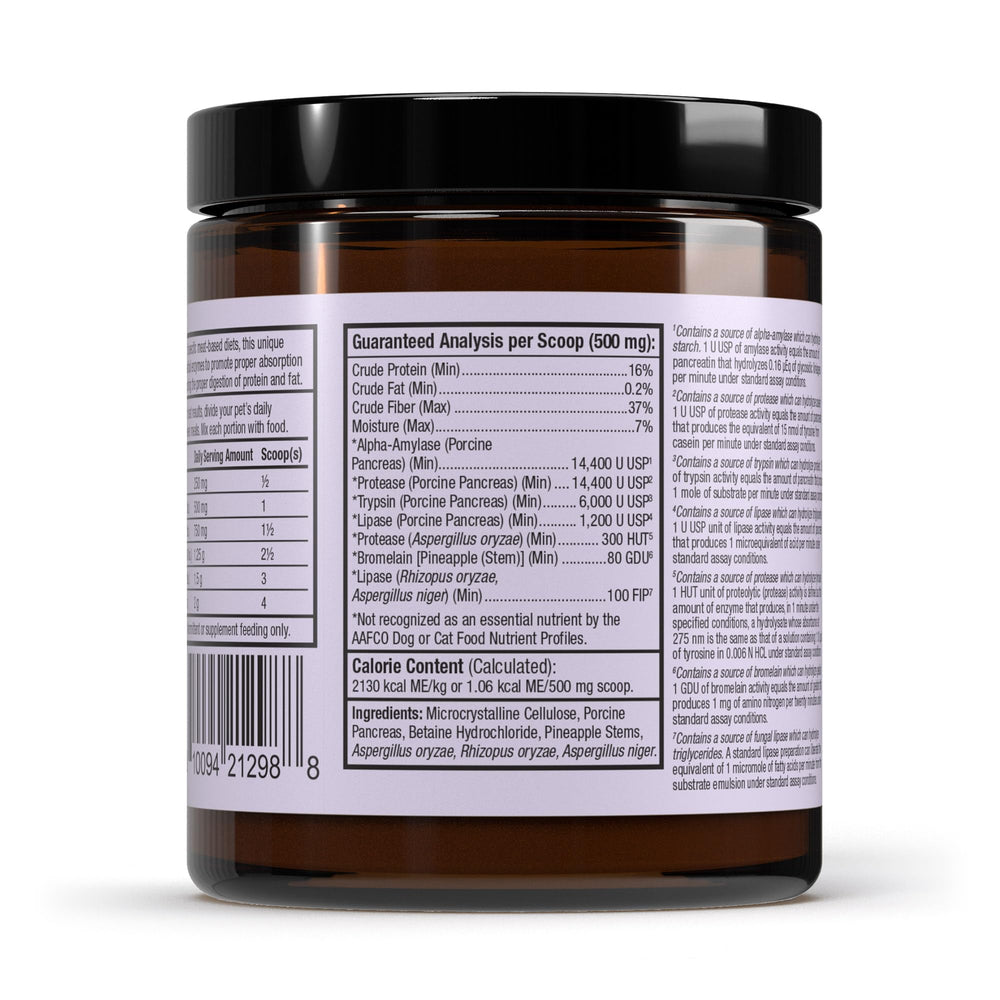 Dr. Mercola Bark & Whiskers enzyme scoop demonstrates easy, measured daily dosing.