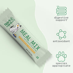Dr Mercola Bark and Whiskers Meal Mix with recipe generator interface preview.