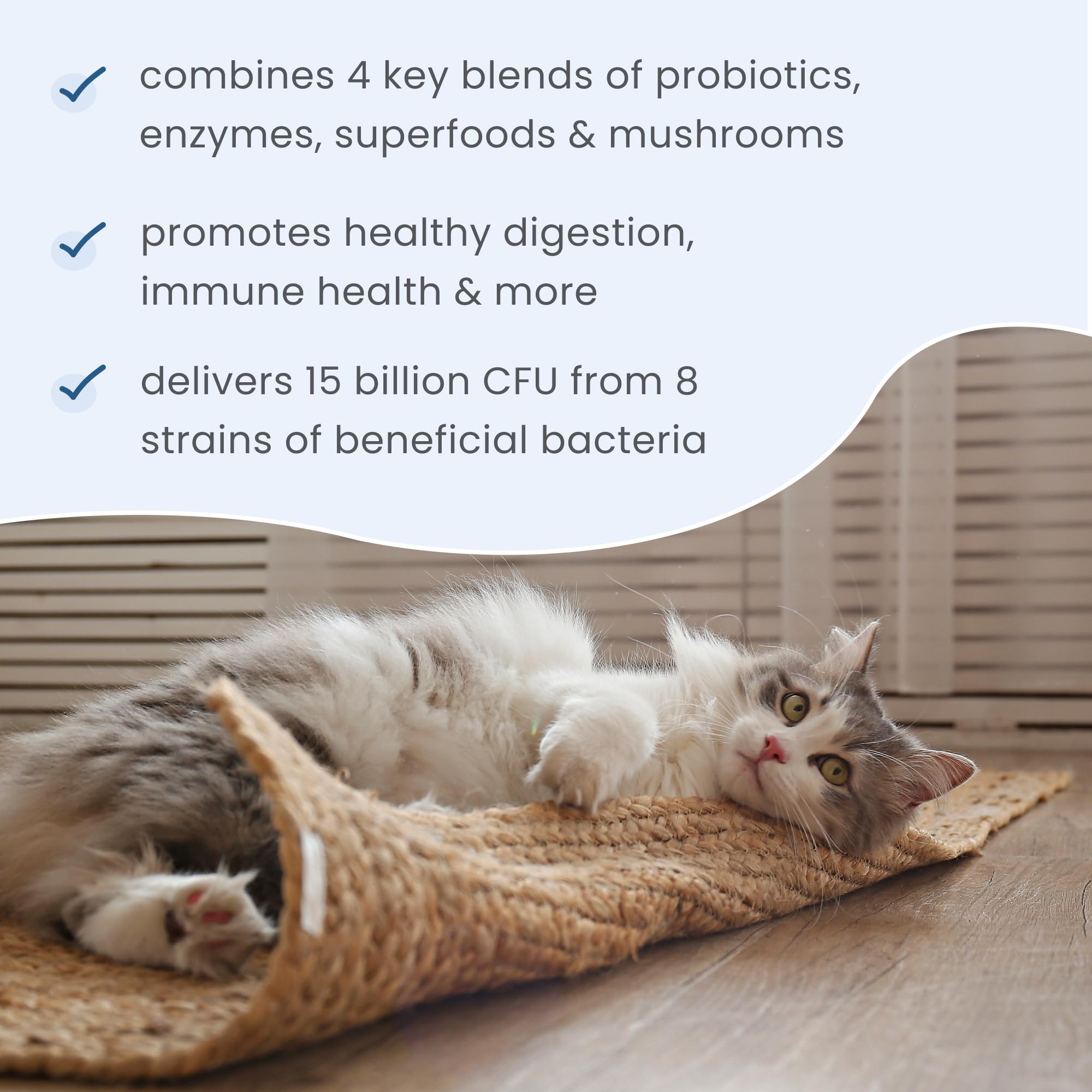 Dr. Mercola Bark & Whiskers scoops show convenient measure for consistent dosing.