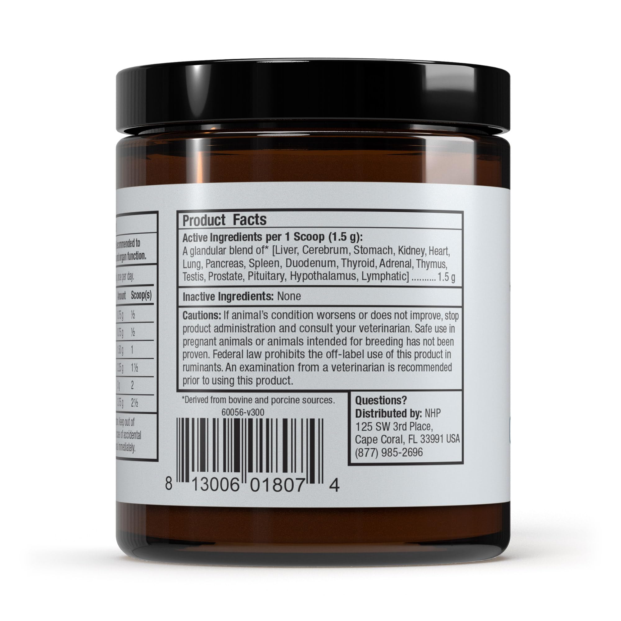 Dr. Mercola Bark & Whiskers scoop for easy daily dosing on pet meals.