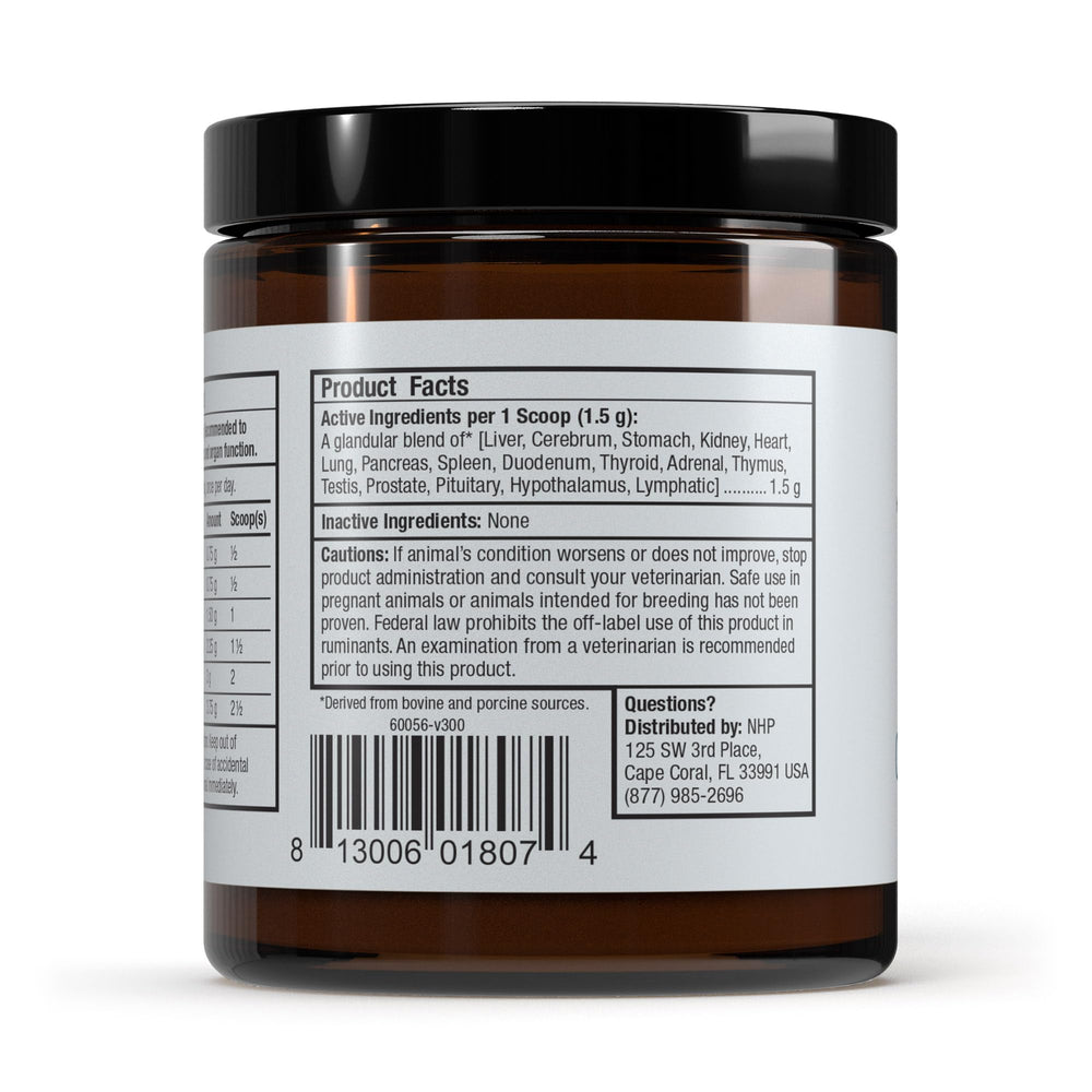 Dr. Mercola Bark & Whiskers scoop for easy daily dosing on pet meals.