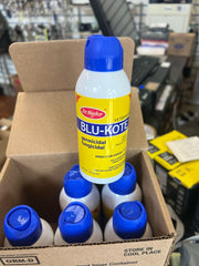 Dr. Naylor Blu-Kote-aerosol-quick-drying-formula captures rapid drying on wounds.