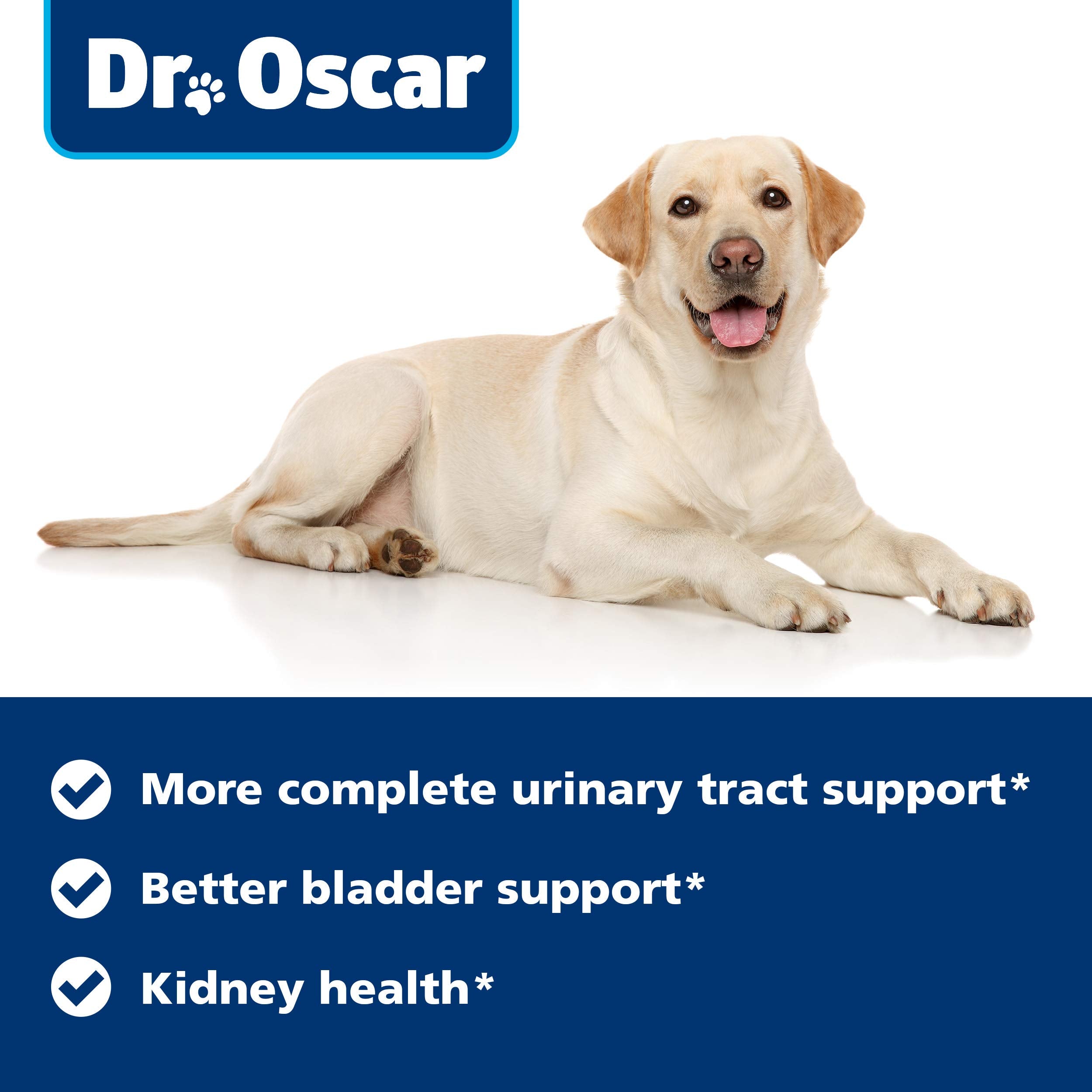 Dr Oscar non-GMO label and cGMP facility highlighting quality ingredients