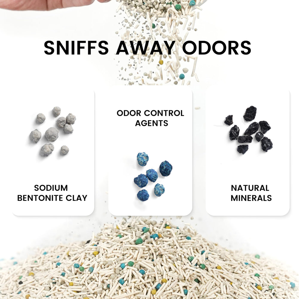 Dr. PawPaw tofu litter biodegradability and natural formula.