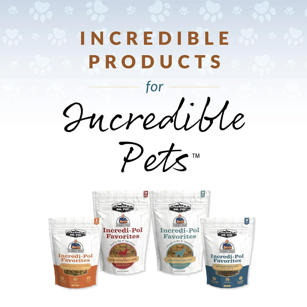 Dr. Pol dental-friendly rewards in a savory treat, supporting healthy chewing and training sessions