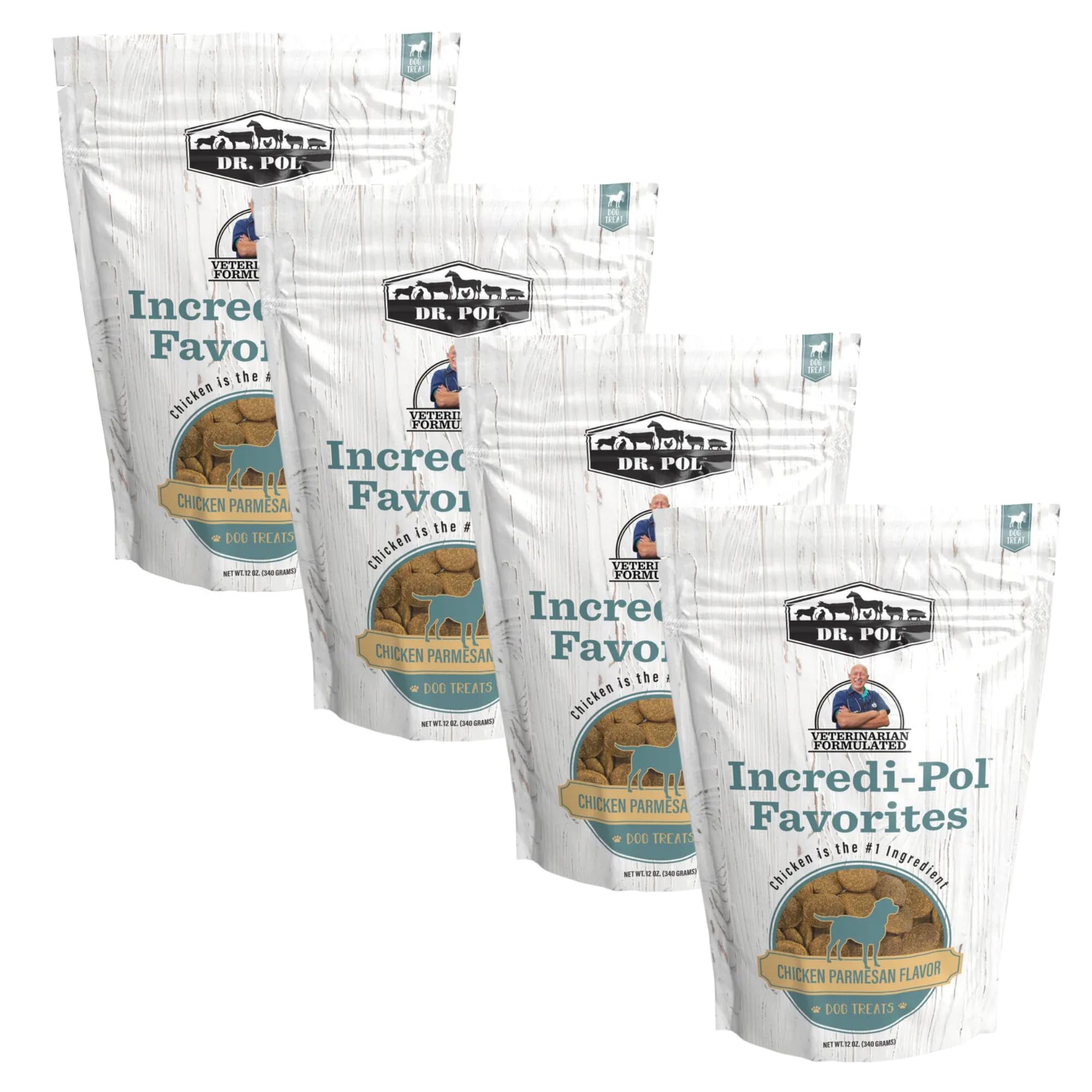 Dr. Pol Incredi-Pol biscuits pack Chicken Parmesan ideal training rewards for all dog sizes