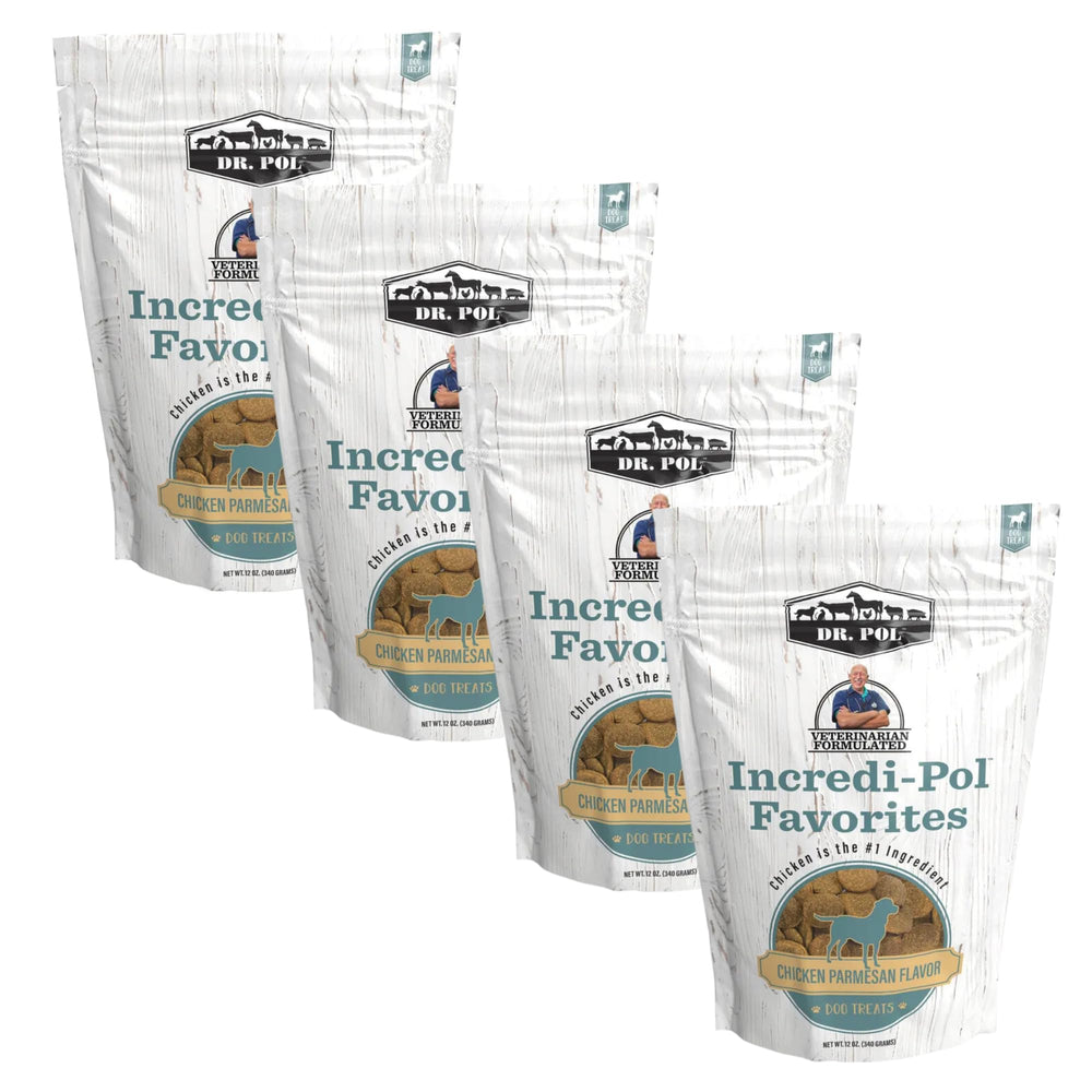 Dr. Pol Incredi-Pol biscuits pack Chicken Parmesan ideal training rewards for all dog sizes