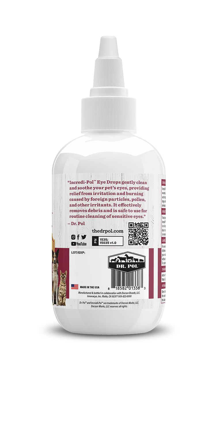 Dr. Pol Incredi-Pol eye care for dogs and cats during outdoor use