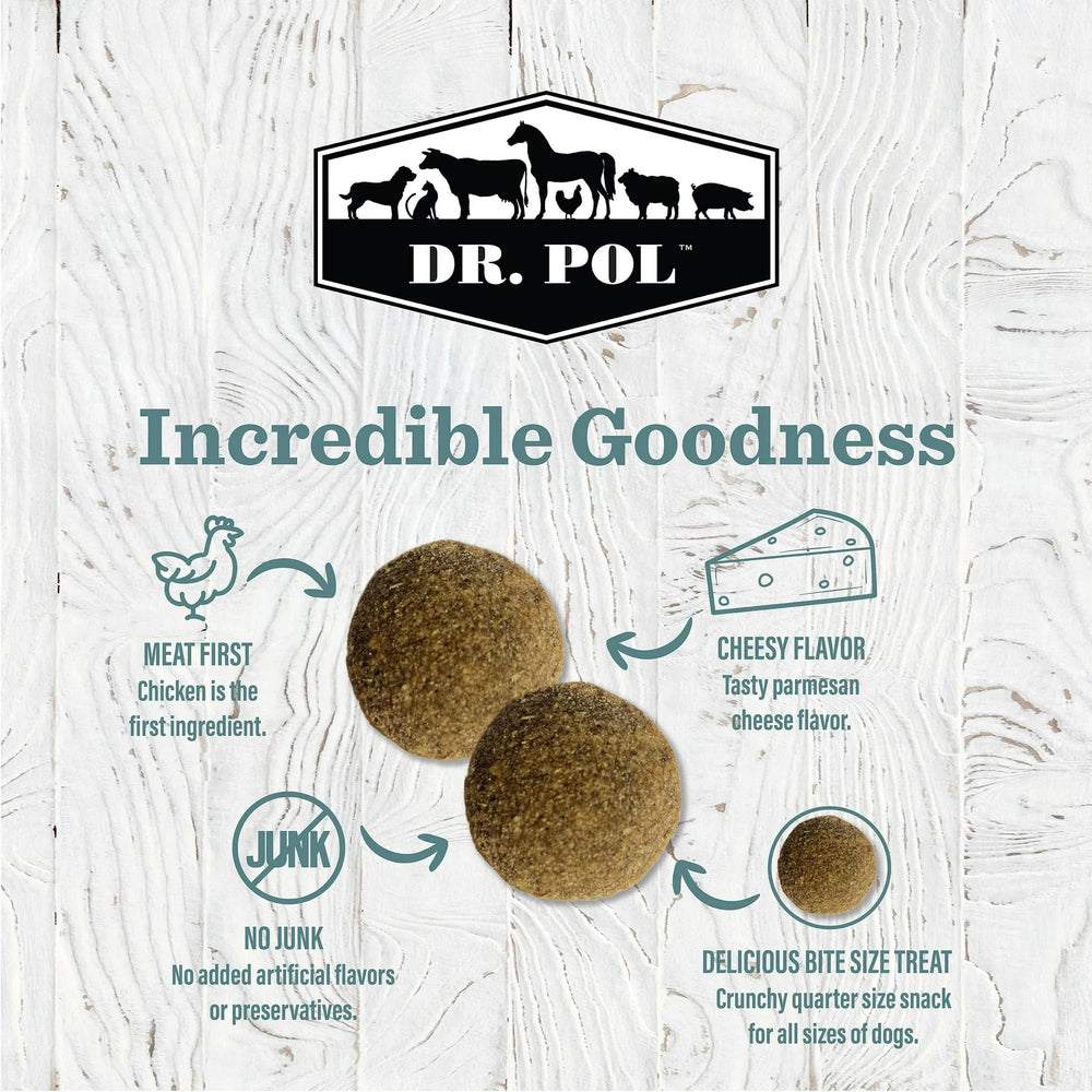 Dr. Pol training biscuits for puppies and dogs, great for mid-day toppers and rewards