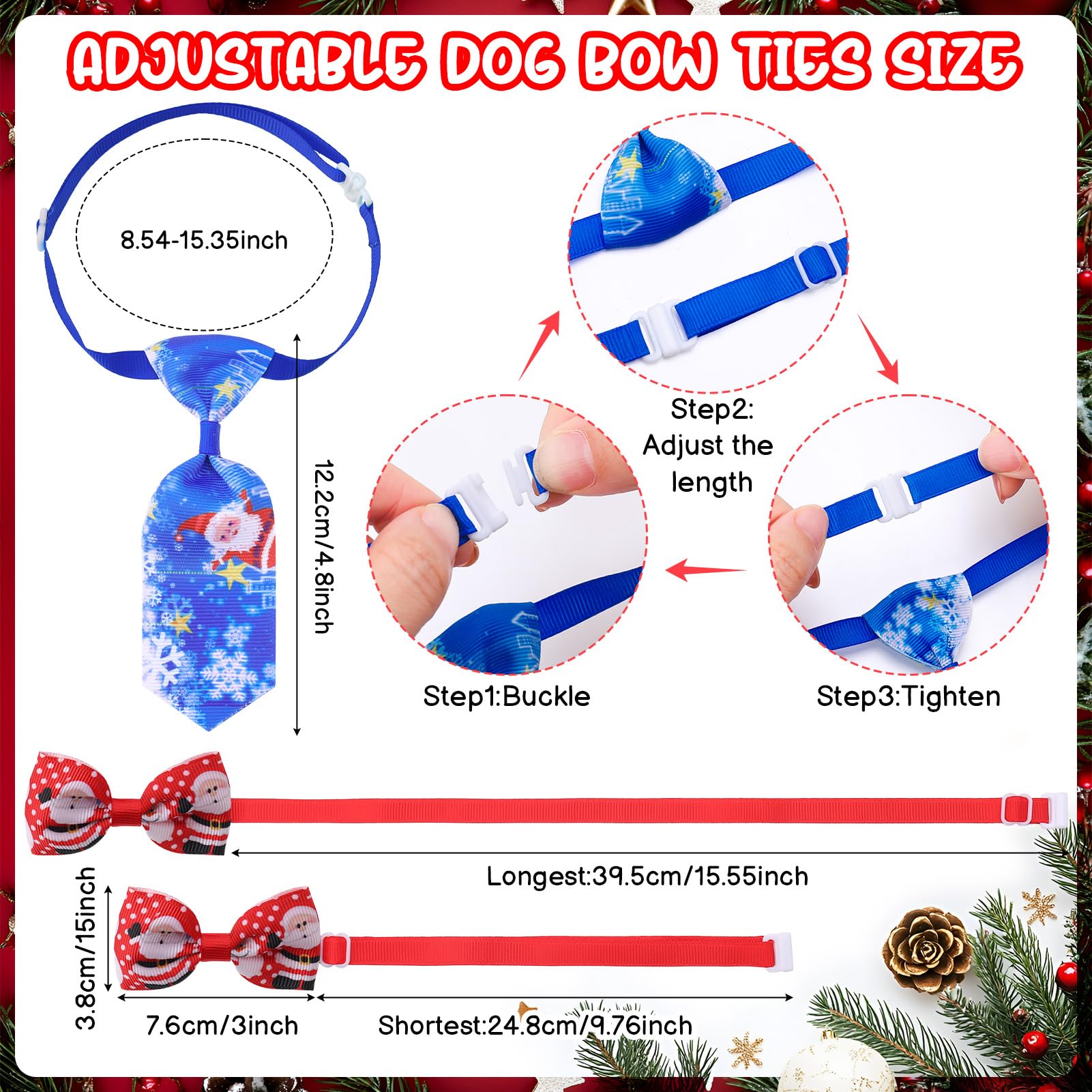 DragonflyDreams Christmas dog bandana Santa brightens family events