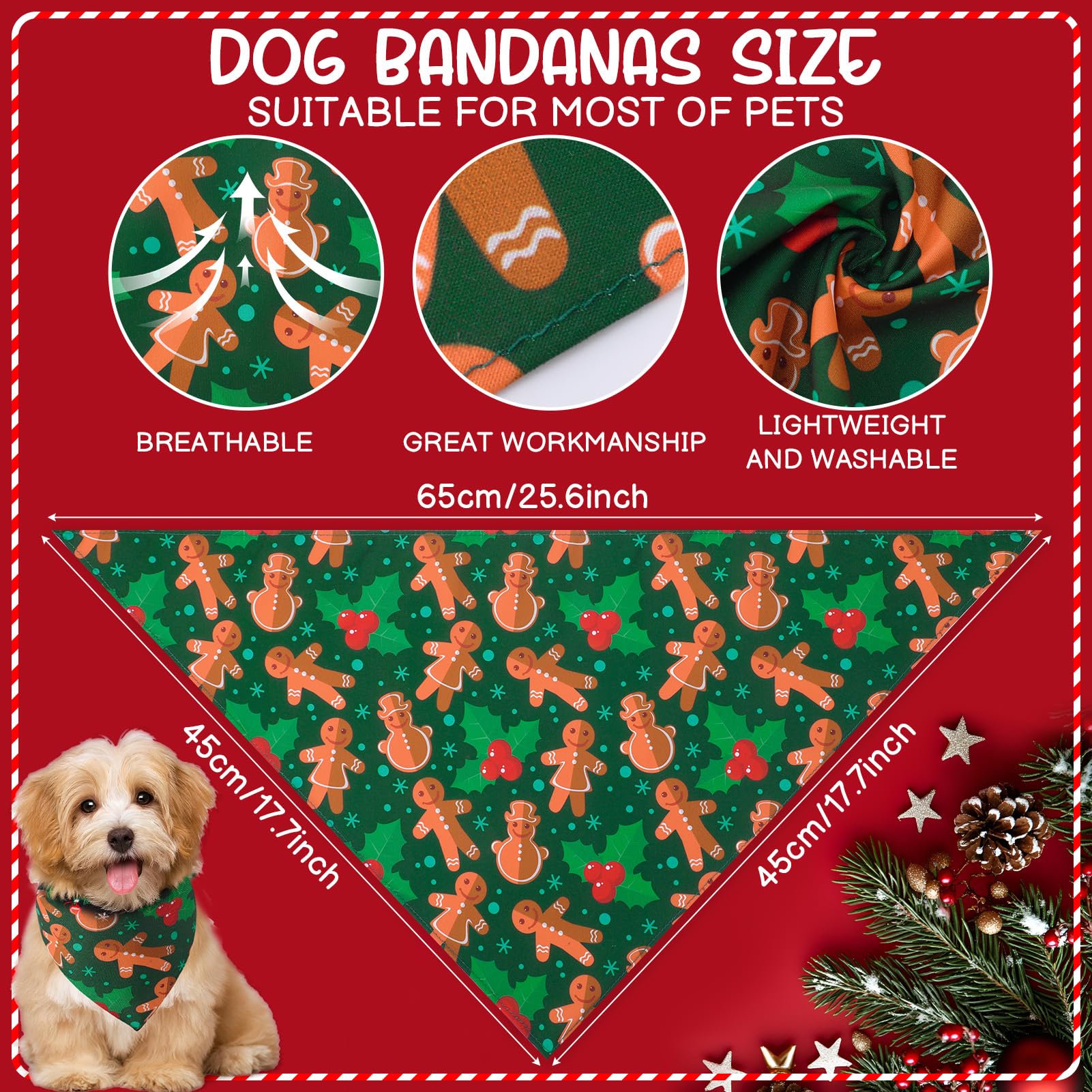 DragonflyDreams dog bow-tie Christmas provides smart holiday neckwear