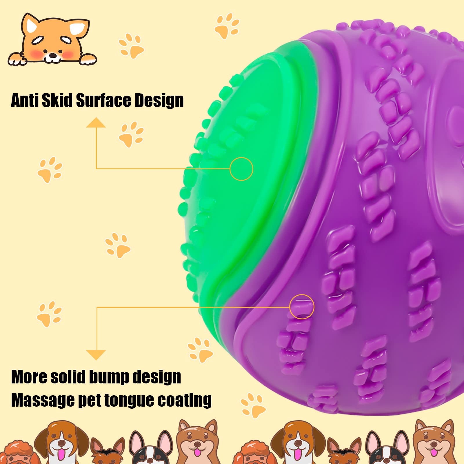 DragonflyDreams dog ball 2-5in red designed for durable play.