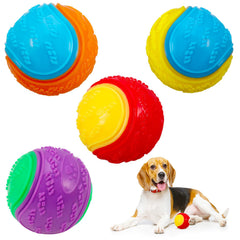 DragonflyDreams dog ball 4pack in bright colors ready for fetch and training.