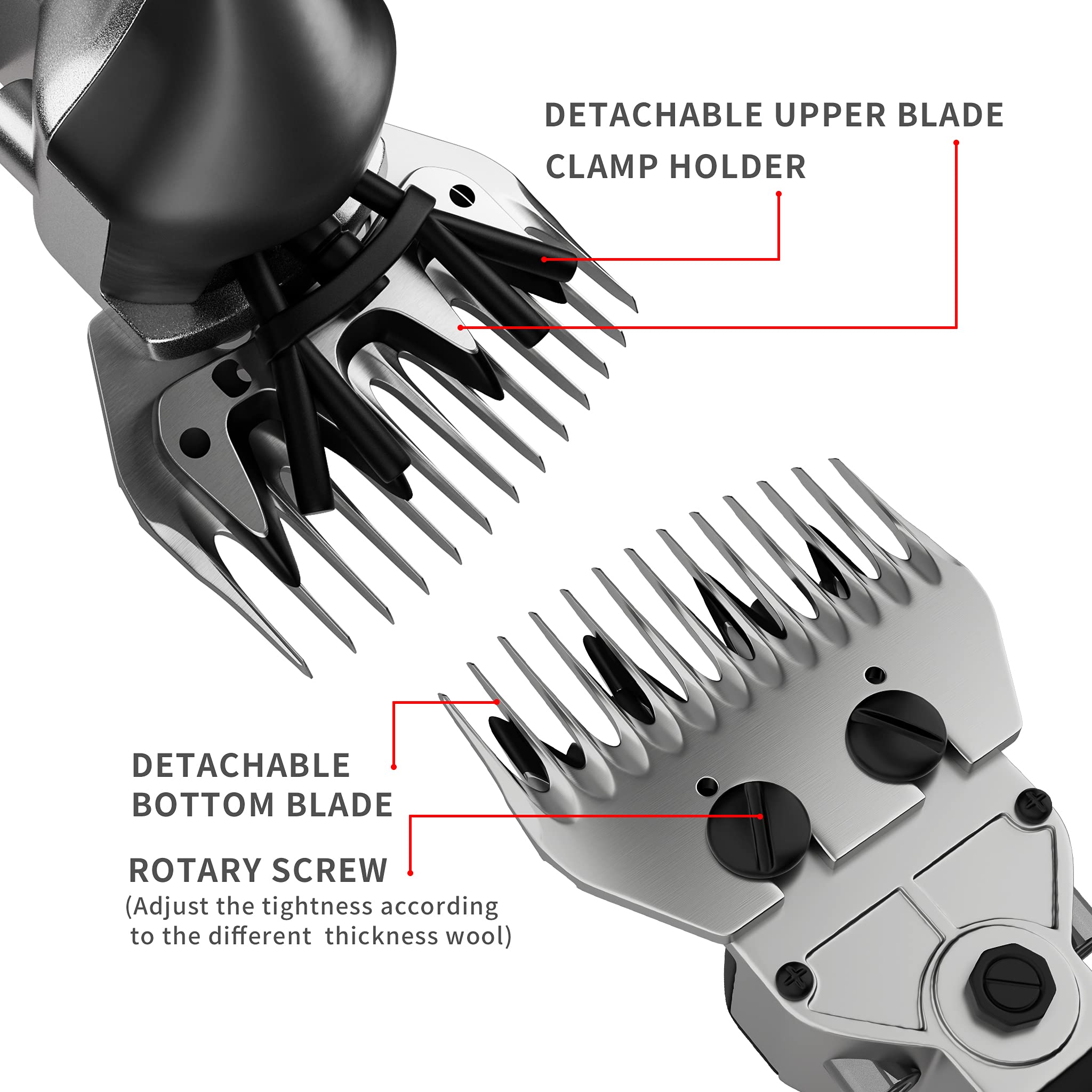 Dragro Sheep Clippers 600W in use on a sheep for efficient shearing