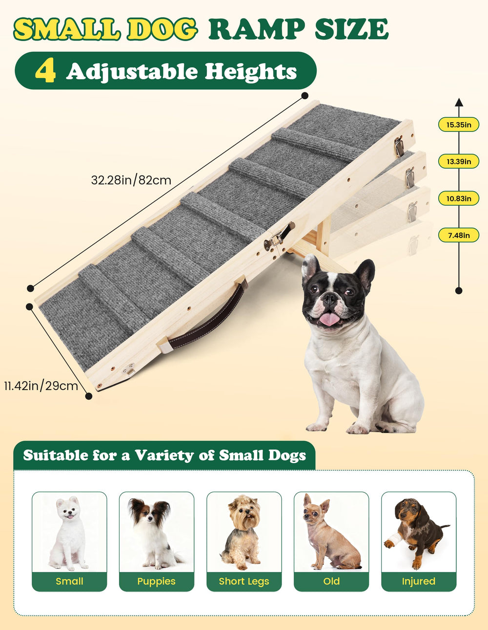 Drakthos dog ramp wood-textured surface shows durable pine