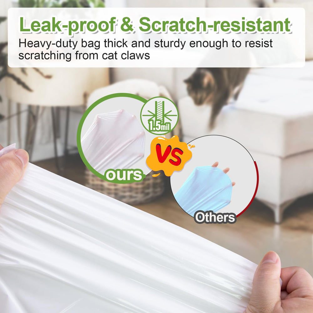 Dranbol heavy-duty 1.5 mil bags resist tears and punctures in busy homes.