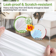 Dranbol heavy-duty 1.5 mil bags resist tears and punctures in busy homes.