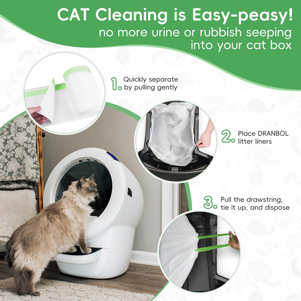 Dranbol litter bags in a home cleanup scene for easy disposal and cleanup