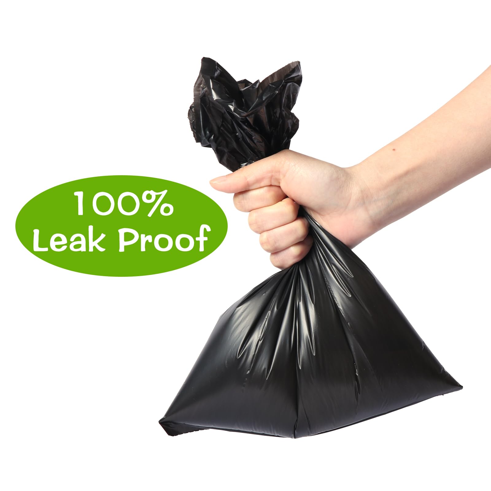 DREAM&GLAMOUR leak-proof bags help keep hands clean and odors contained.