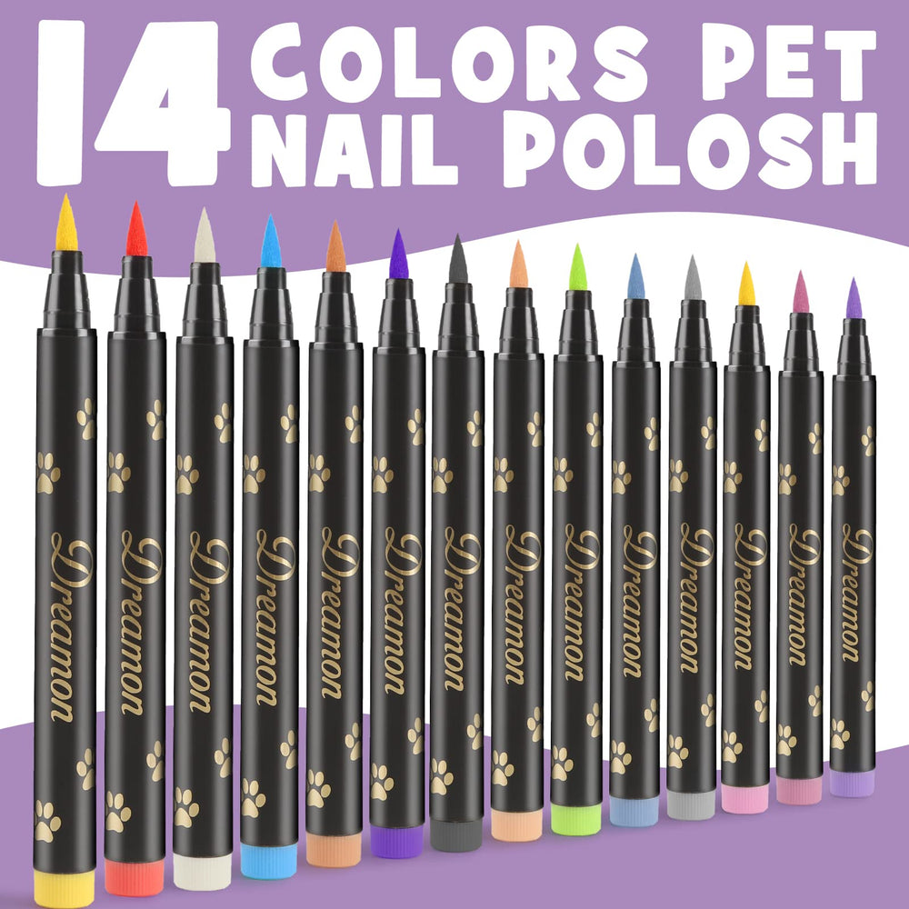 Dreamon dog nail polish pen waterproof finish after dry.