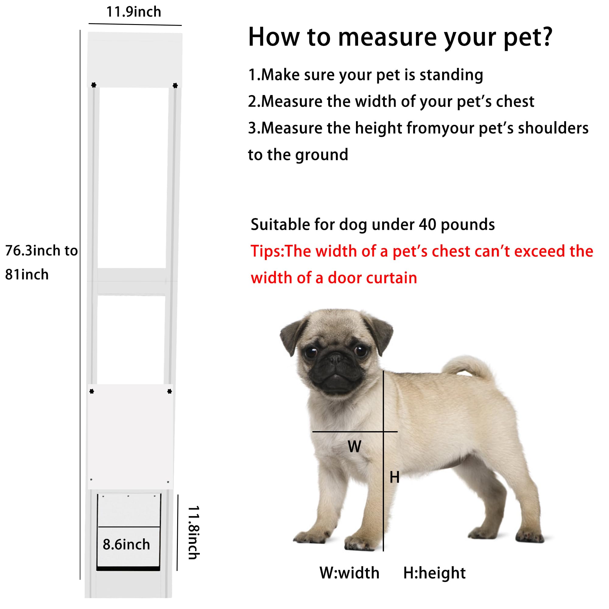 Dreampedal patio door insert open flap enables cats and small dogs to explore outdoors