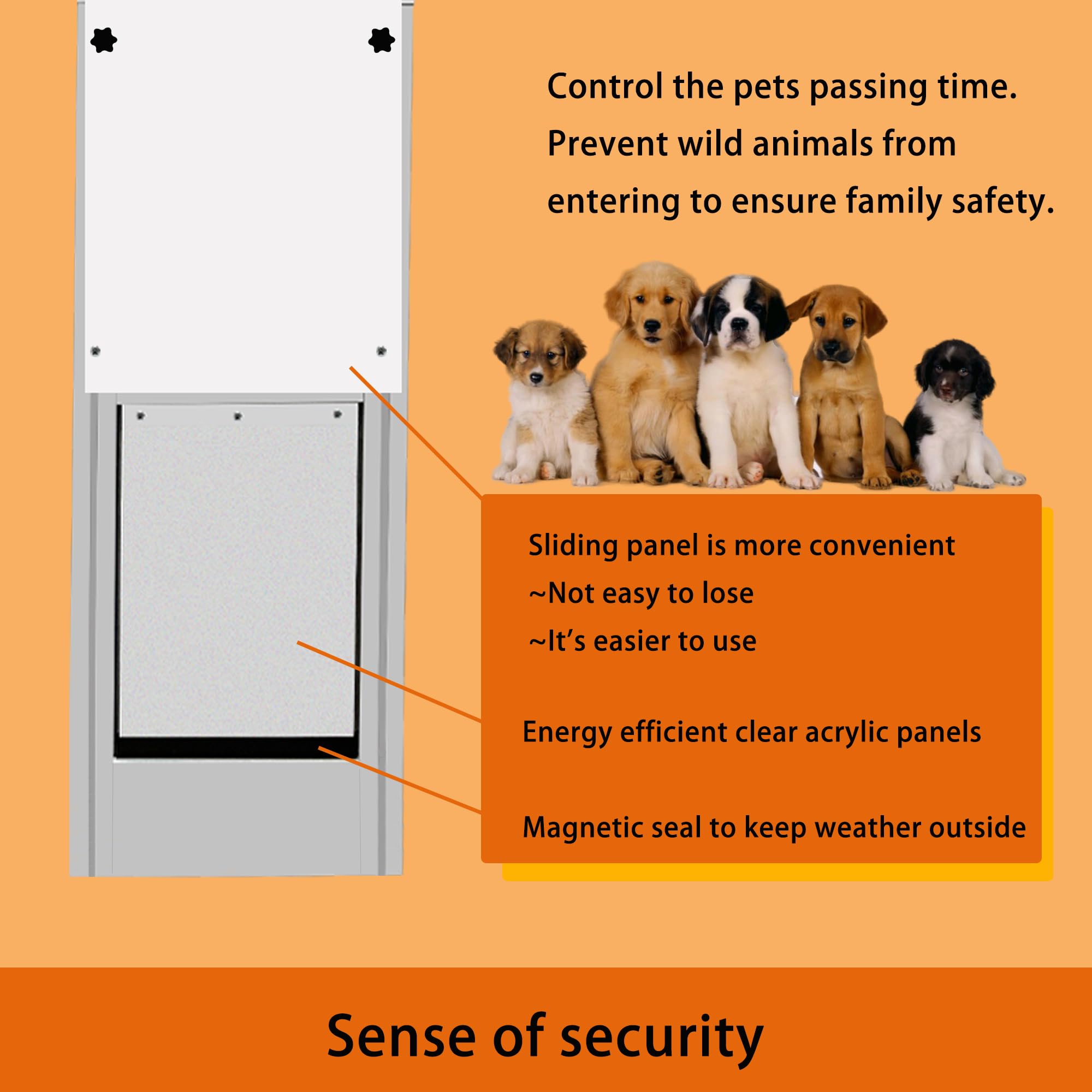 Dreampedal weatherproof panel emphasizes weather sealing for year-round pet access