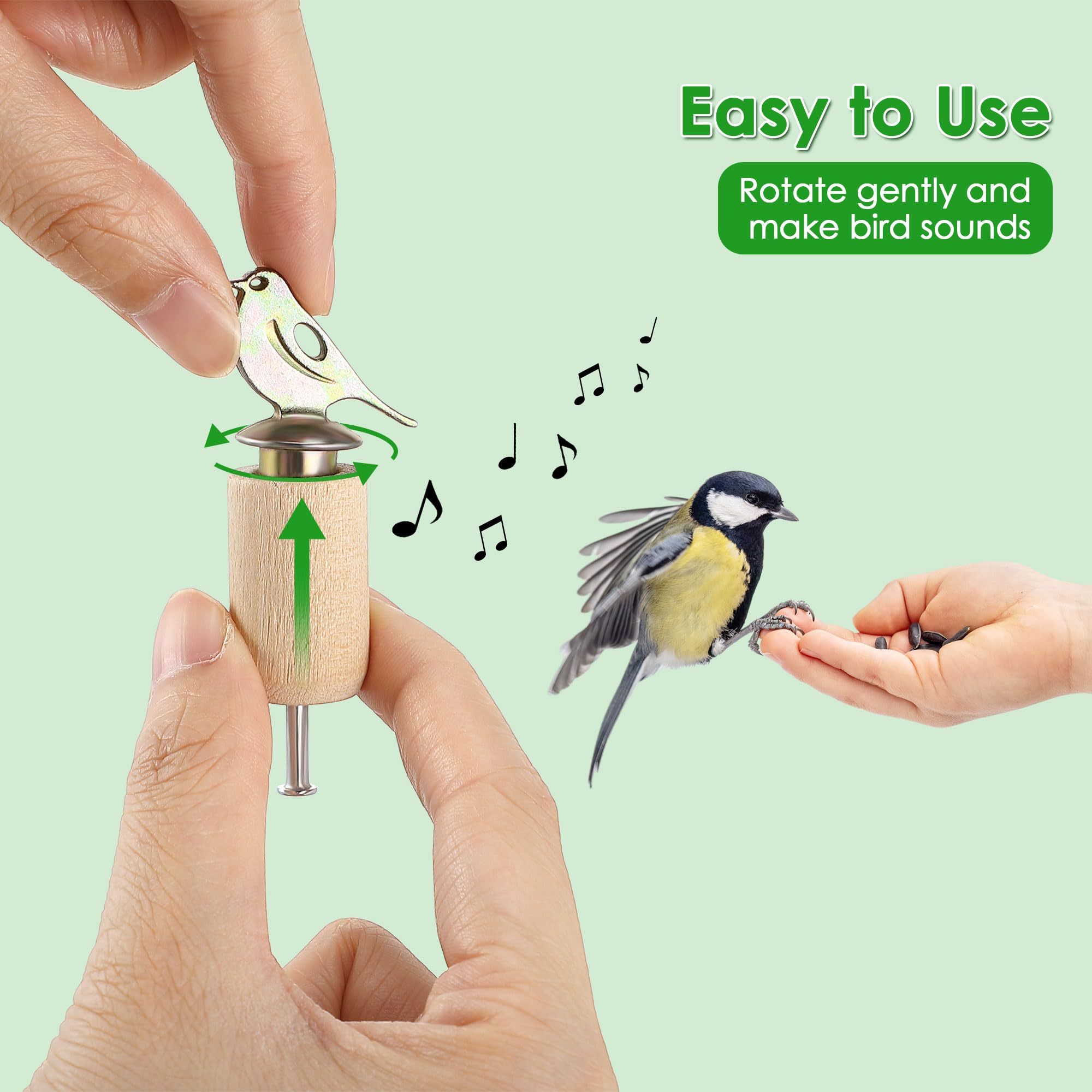 Dreyoo Bird Whistle rosin included to restore clear sound during nature play.