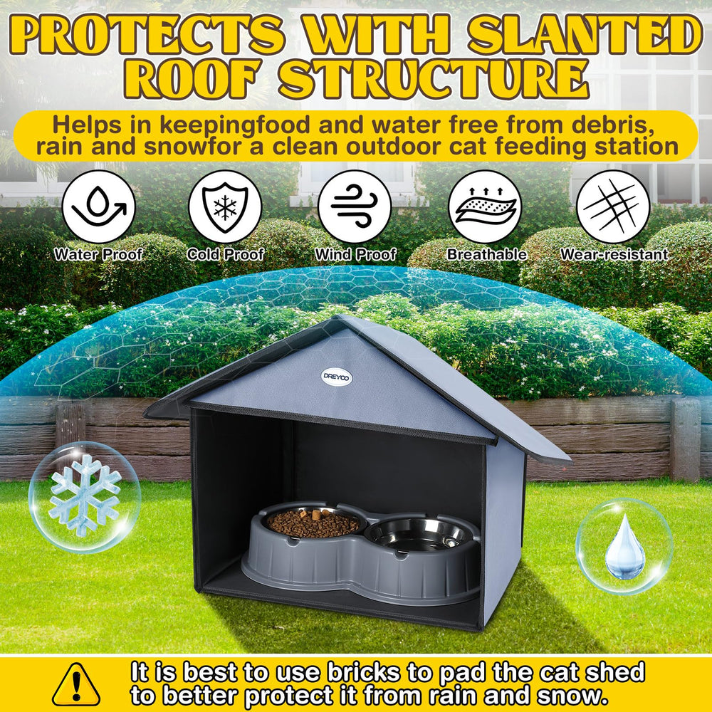 Dreyoo collapsible design with touch fasteners sets up quickly, no tools needed.