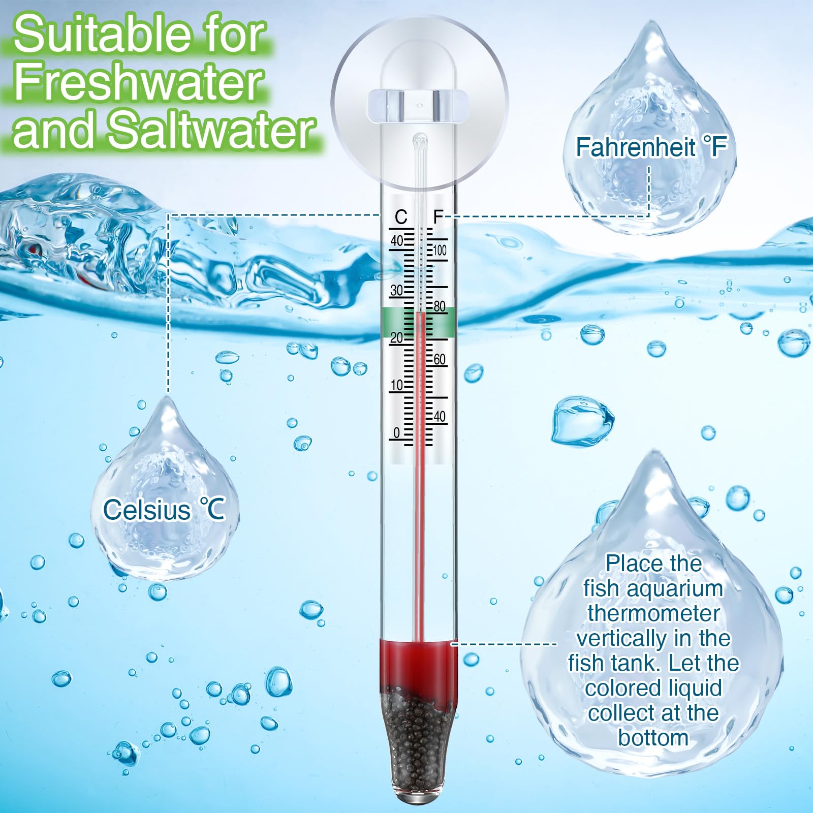 Dreyoo mercury-free glass thermometer emphasizes safe, long-term use.
