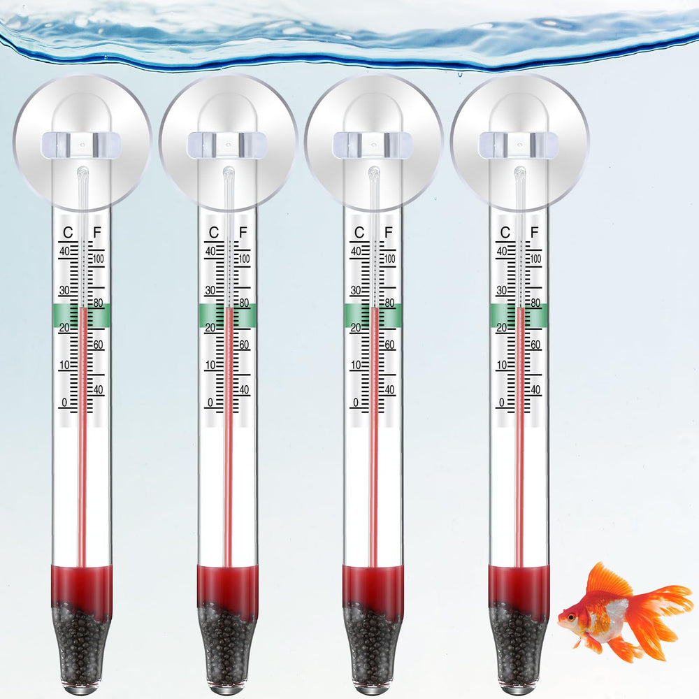 Dreyoo floating thermometer package with four units for easy tank monitoring