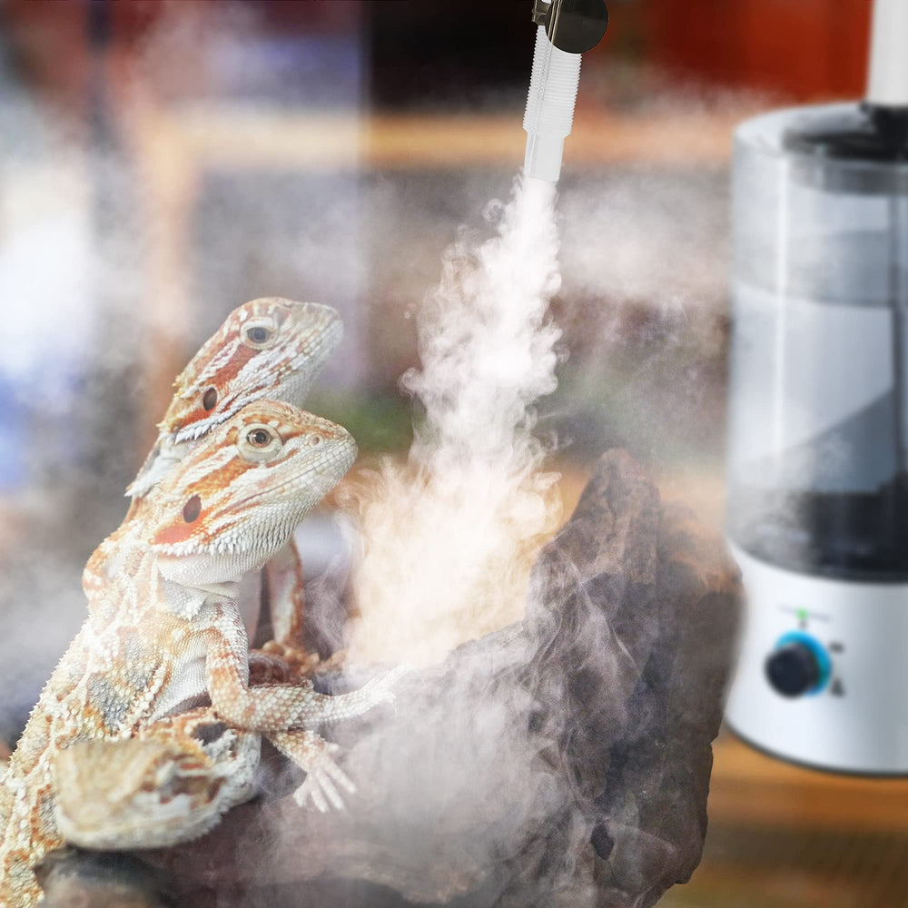 Dreyoo humidifier displays green-to-red indicator when water is low for safety.