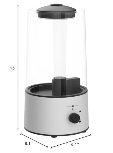 Dreyoo humidifier placed in a terrarium corner for optimal humidity distribution.