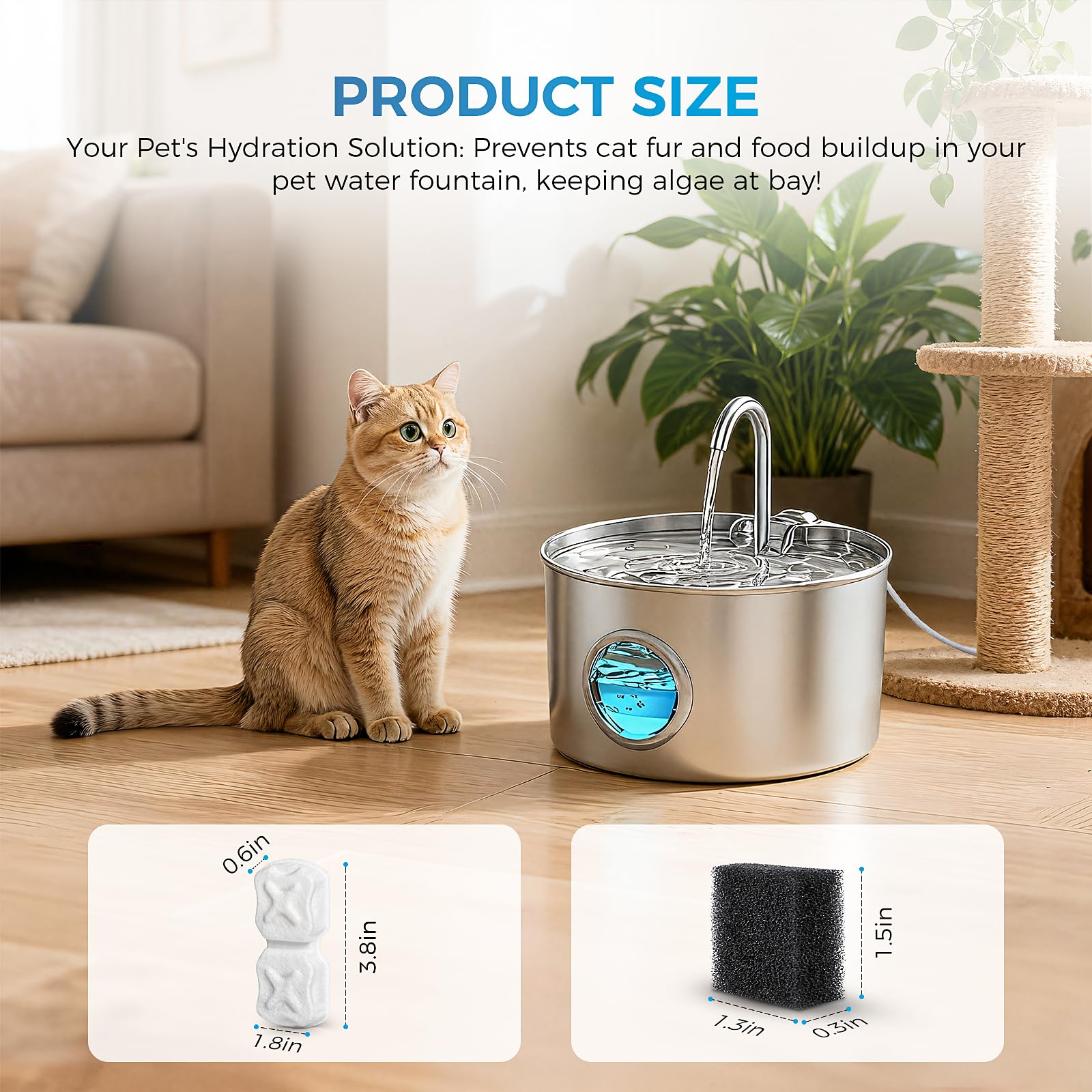 DrFlito 24-pack filters and sponges ready for long-lasting pet hydration.