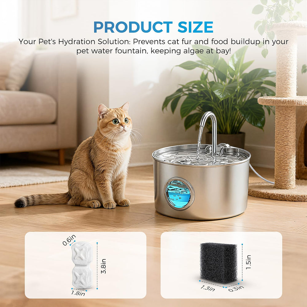 DrFlito 24-pack filters and sponges ready for long-lasting pet hydration.