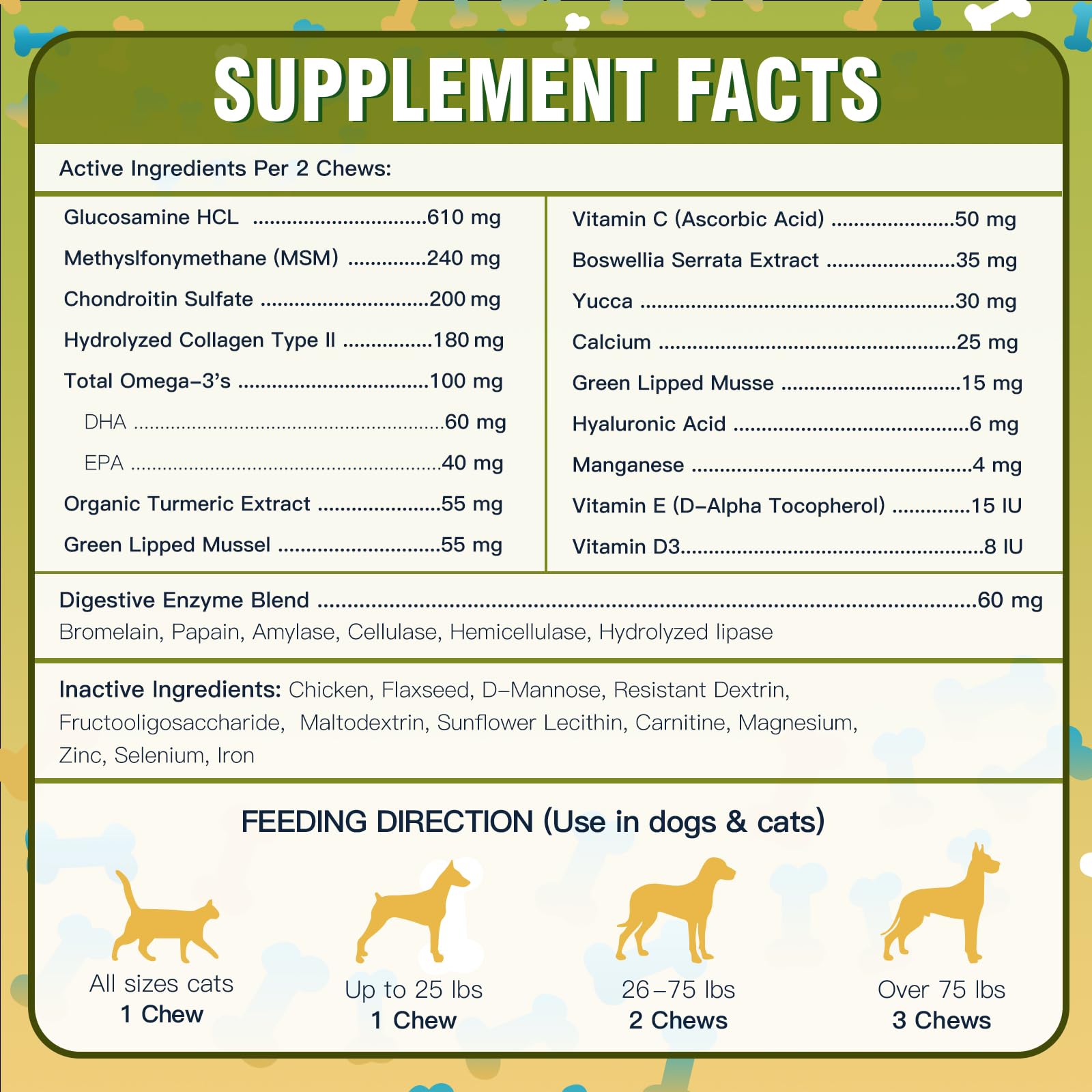 DRFOSTER glucosamine for dogs promotes a healthy skin and coat appearance.