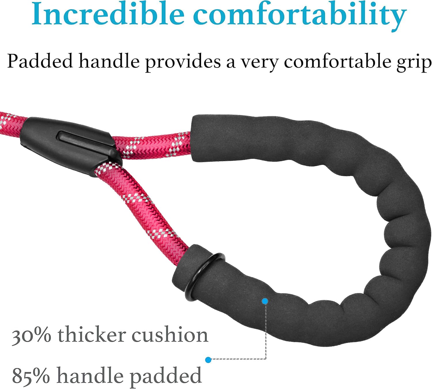 Drgxle double dog leash buckle adjustment allows quick length changes for busy streets