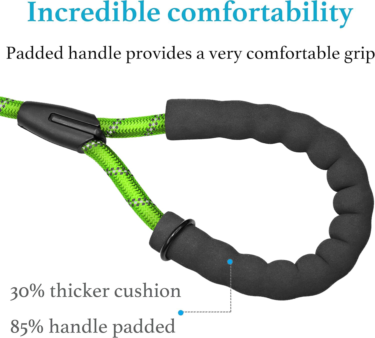 Drgxle double dog leash quick-adjust buckle allows rapid length changes during walks.