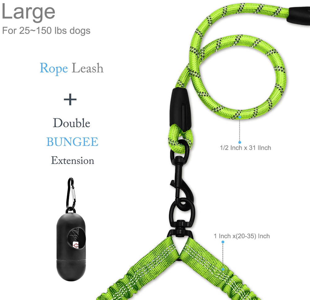 Drgxle leash sponge handle provides soft comfort for long walks.