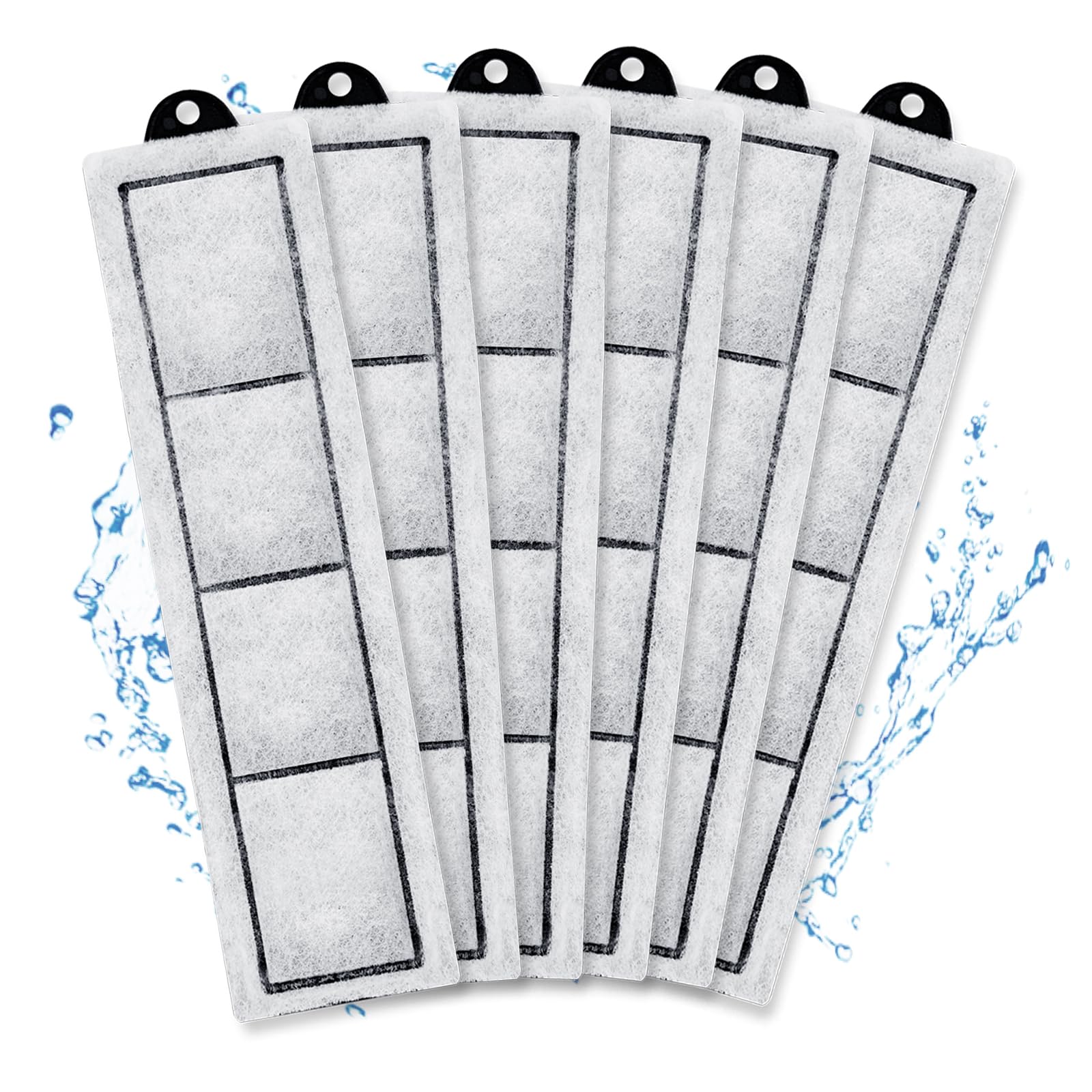 driamor rf-s 6-pack cartridges front-view for clear desk aquariums